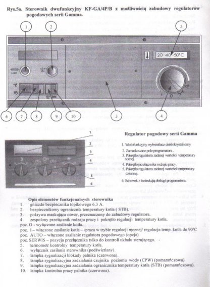 Gamma 2B sterownik pogodowy kotłów gazowych i olejowych 1G, 6G/P, 4P